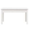vidaXL Bancă de grădină, alb, 80x44x45 cm, lemn masiv de pin