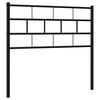 vidaXL Tăblie de pat de schimb metalică, negru, 100 cm
