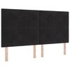vidaXL Tăblie cap cu headboard Negru 180 cm Piele artificială