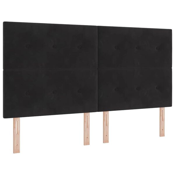 vidaXL Tăblie cap cu headboard Negru 180 cm Piele artificială