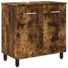 vidaXL Unitate Vanity pentru Baie Stejar fumuriu 60 x 35 x 60 cm