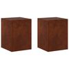 vidaXL Suport pentru plante 2 pcs Ruginit 30 x 30 x 40 cm