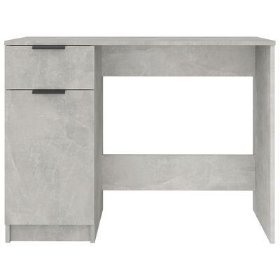 vidaXL Birou, gri beton, 100x50x75 cm, lemn prelucrat