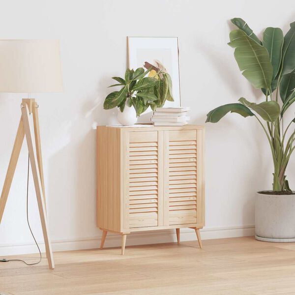 vidaXL Uși de dulap design lambriu 2 buc. 61,5x29,5 cm lemn masiv pin