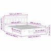 vidaXL Cadru de pat Maro 160 x 200 cm Lemn de pin masiv
