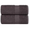vidaXL Prosoape de baie, FROGN, 2 buc., antracit, 30x30 cm, 360 g/m&sup2;