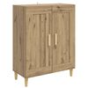 vidaXL Bufet Stejar Artizanal 69,5 x 34 x 90 cm Lemn prelucrat