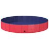 vidaXL Piscină pentru c&acirc;ini &Oslash;200 x 30 cm PVC gros Roșu