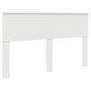 vidaXL Cadru de pat cu headboard Alb 150 x 200 cm Lemn compozit
