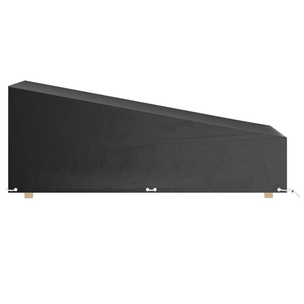 vidaXL Huse șezlong, 2 buc, 12 ocheți, 200x65x35/60 cm, polietilenă