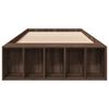 vidaXL Cadru de pat, stejar maro, 90x200 cm, lemn prelucrat