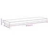 vidaXL Rafturi de perete, 4 buc., alb, 80 x 23,5 x 3,8 cm, MDF