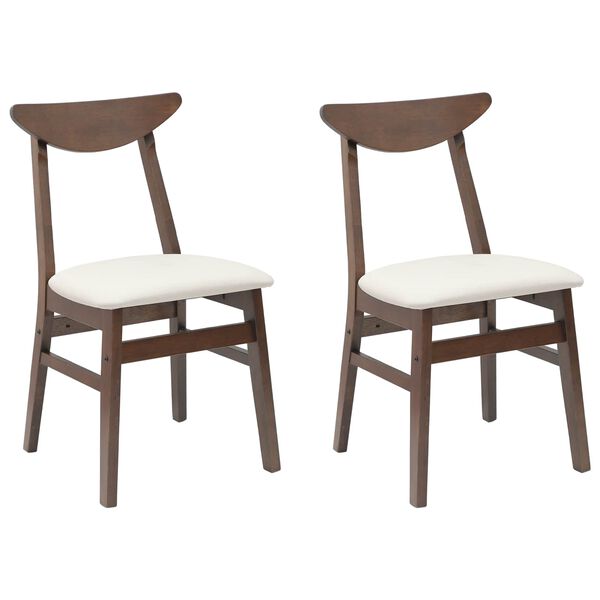 vidaXL Scaune de dining 2 pcs Maro deschis 42 x 47.5 x 81 cm