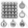 vidaXL Set de globuri de Crăciun 100 buc. Gri 4 cm Polistiren