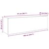 vidaXL Dulap perete baie stejar artizanal, 100x25x30 cm lemn prelucrat