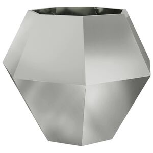vidaXL Jardinieră Argintiu 100 x 100 x 80 cm Oțel Galvanizat
