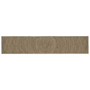 vidaXL Covoare de zonă Natural și Negru 60 x 400 cm Iută