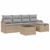 vidaXL Set de canapele pentru grădină 6 buc. Rattan poli