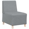 vidaXL Canapea Scaun fără brațe, gri deschis, 55 cm, material textil