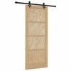 vidaXL Ușă glisantă ORKDAL Maro 83 x 202 cm Lemn de pin masiv