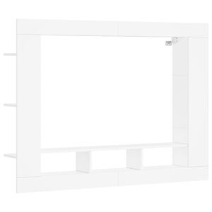 vidaXL Comodă TV, alb, 152x22x113 cm, lemn prelucrat