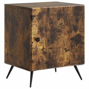 vidaXL Dulap de noapte Stejar fumuriu 43 x 34,5 x 50 cm Lemn prelucrat