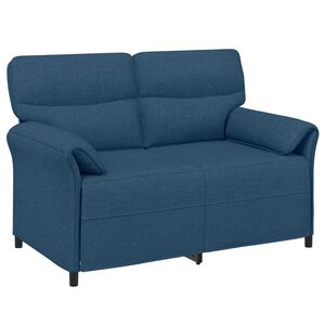 vidaXL Canapea 100% poliester, cadru din metal, MDF, placaj