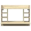 vidaXL Birou montat pe perete stejar sonoma 105x48x75cm lemn prelucrat