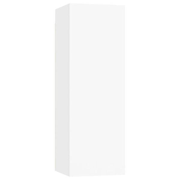 vidaXL Set dulapuri TV, 7 piese, alb, lemn prelucrat