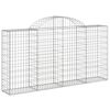 vidaXL Coșuri gabion arcuite 40 buc, 200x30x100/120 cm fier galvanizat