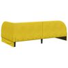 vidaXL Cadru de pat colțar cu headboard Galben 100 cm x 200 cm Catifea