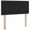vidaXL Pat cu storage cu saltea cu headboard Negru 90 x 200 cm Catifea