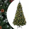 vidaXL Brad de Crăciun artificial cu ramuri articulare 210 cm
