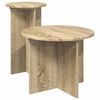 vidaXL Set măsuțe laterale 2 buc. Stejar Sonoma &Oslash; 45 x 35 cm