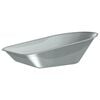 vidaXL &Icirc;nlocuire tavă pentru roabă Argintiu 90 x 63 x 28 cm