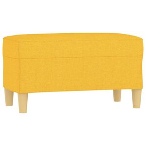 vidaXL Bancă, galben deschis, 70x35x41 cm, textil