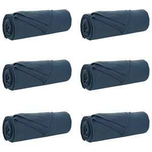 vidaXL Pături de aruncat 6 buc. Albastru marin 280 x 210 cm 4.74 kg