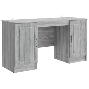 vidaXL Birou Sonoma gri 142,5 x 50 x 75 cm Lemn prelucrat