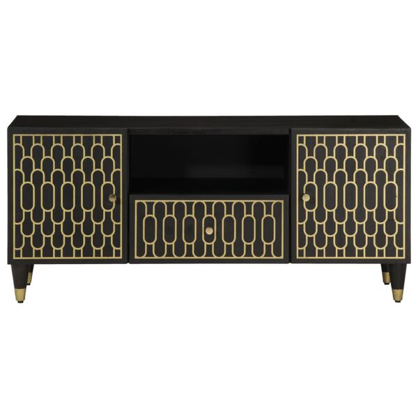 vidaXL Comodă TV, 105x33x46 cm, lemn masiv de mango