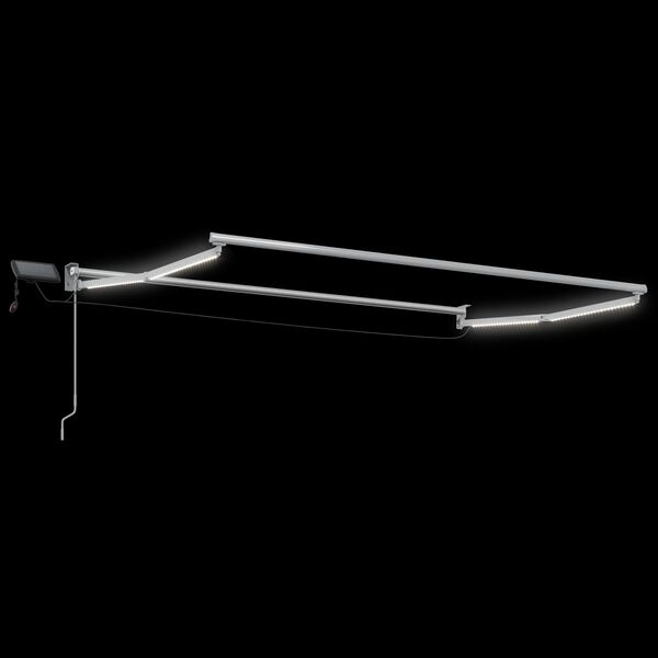 vidaXL Marchiză retractabilă manuală cu led-uri 2,5 x 2 m