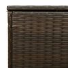 vidaXL Cutie de perne de exterior maro 100x55x55,5 cm Poly Rattan