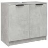 vidaXL Dulap de baie, gri beton, 64,5x33,5x59 cm, lemn compozit