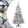 vidaXL Brad de Crăciun artificial cu ramuri articulare Alb 150 cm