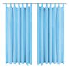 vidaXL Draperii micro-satin cu bride, 2 buc, 140 x 225 cm, turcoaz