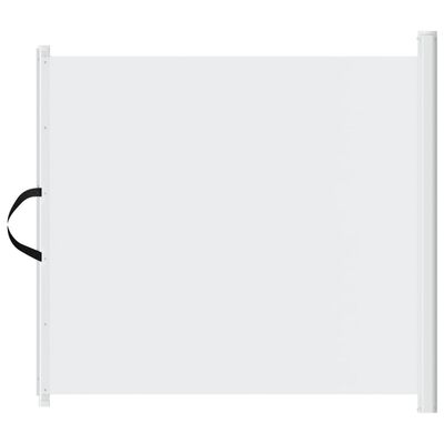 vidaXL Poartă retractabilă animale de companie, alb, 82,5x125 cm