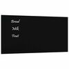 vidaXL Tablă magnetică de perete neagră 40x20 cm, sticlă securizată