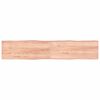vidaXL Blat masă, 200x40x(2-6) cm, maro, lemn tratat contur organic