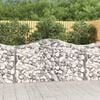 vidaXL Coșuri gabion arcuite 25 buc, 200x50x100/120 cm fier galvanizat