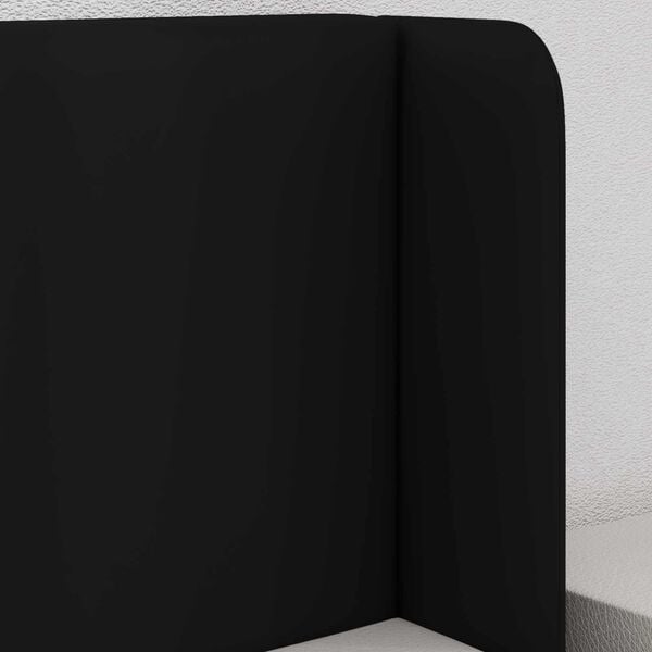 vidaXL Ureche pentru Tăblie Negru 40,5 x 40,5 x 4 cm PVC