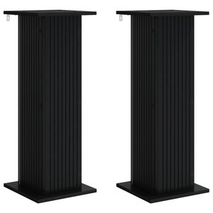 vidaXL Suport pentru plante 2 buc. Negru 30,5 x 30 x 80,5 cm